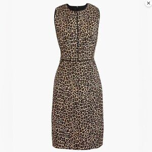 J. Crew Leopard Print Sheath Dress